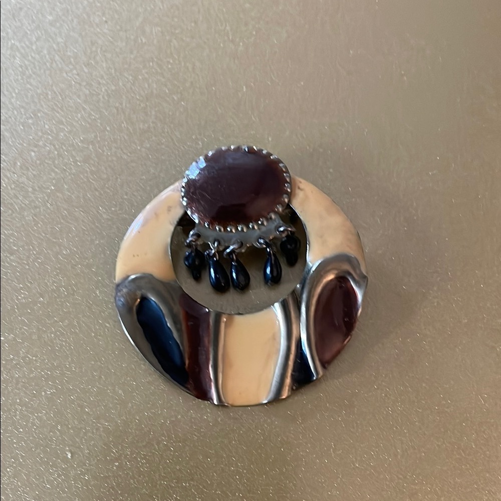 Women’s Neutral Multicolor Enamel Brooch